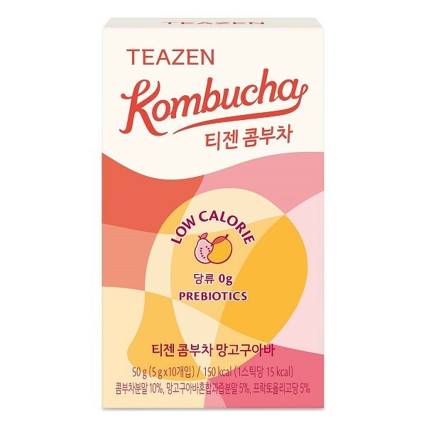 TEAZEN Prebiotic Kombucha 10 ซอง #รสมะม่วงฝรั่ง