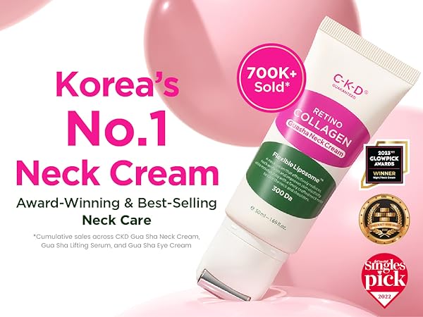 CKD Retino Collagen Low Molecular 300 Guasha Neck Cream 50 ml. 1+1 Special Set