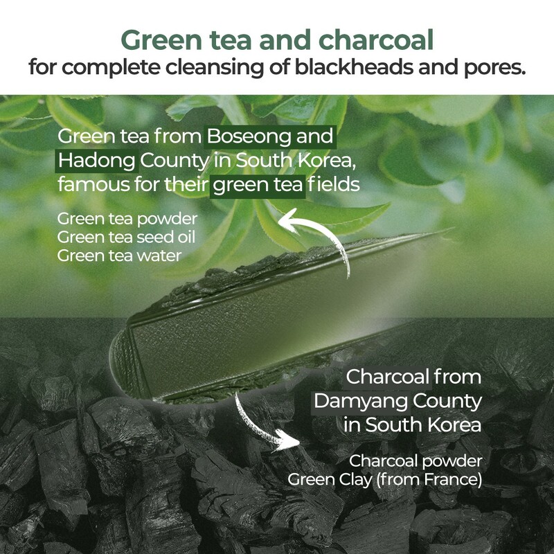 Nunbuzin No.3 Pore & Makeup Cleansing Balm With Green Tea and Charcoal 85 g.