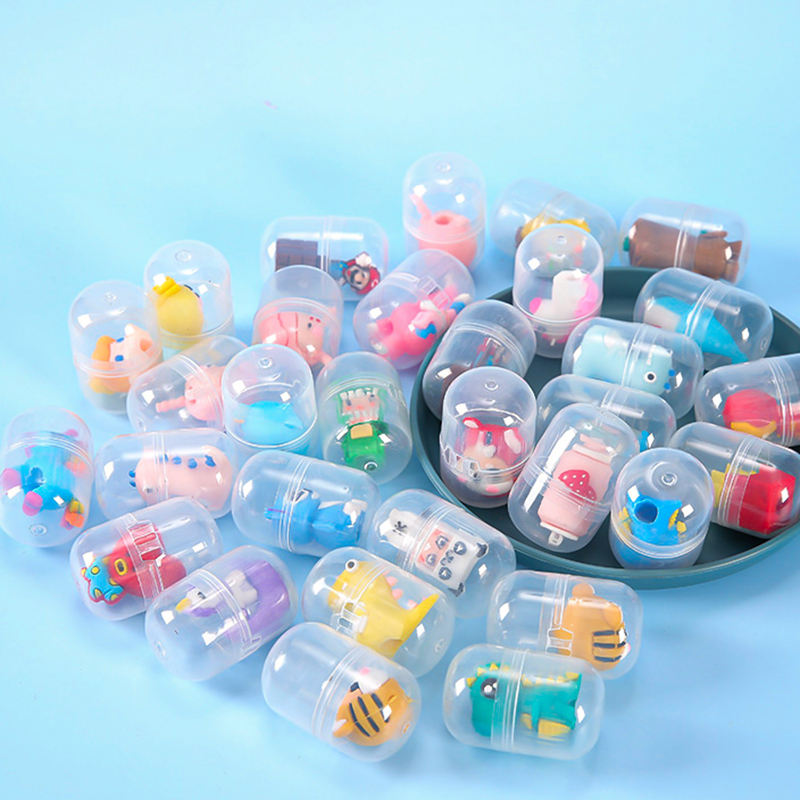 🌈แคปซูลยางลบ🌈เสียบดินสอตัวการ์ตูน หลากสี ⭐คละลาย ชิ้นละ 4 บาท/ชิ้น✔️พร้อมส่ง Ohwowshop เครื่องเขียน ยางลบ ลบคำผิด