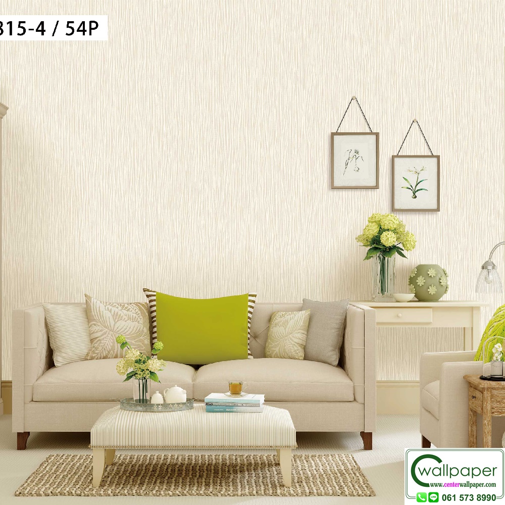 วอลเปเปอร์สีครีมปนขาว No.7815-4