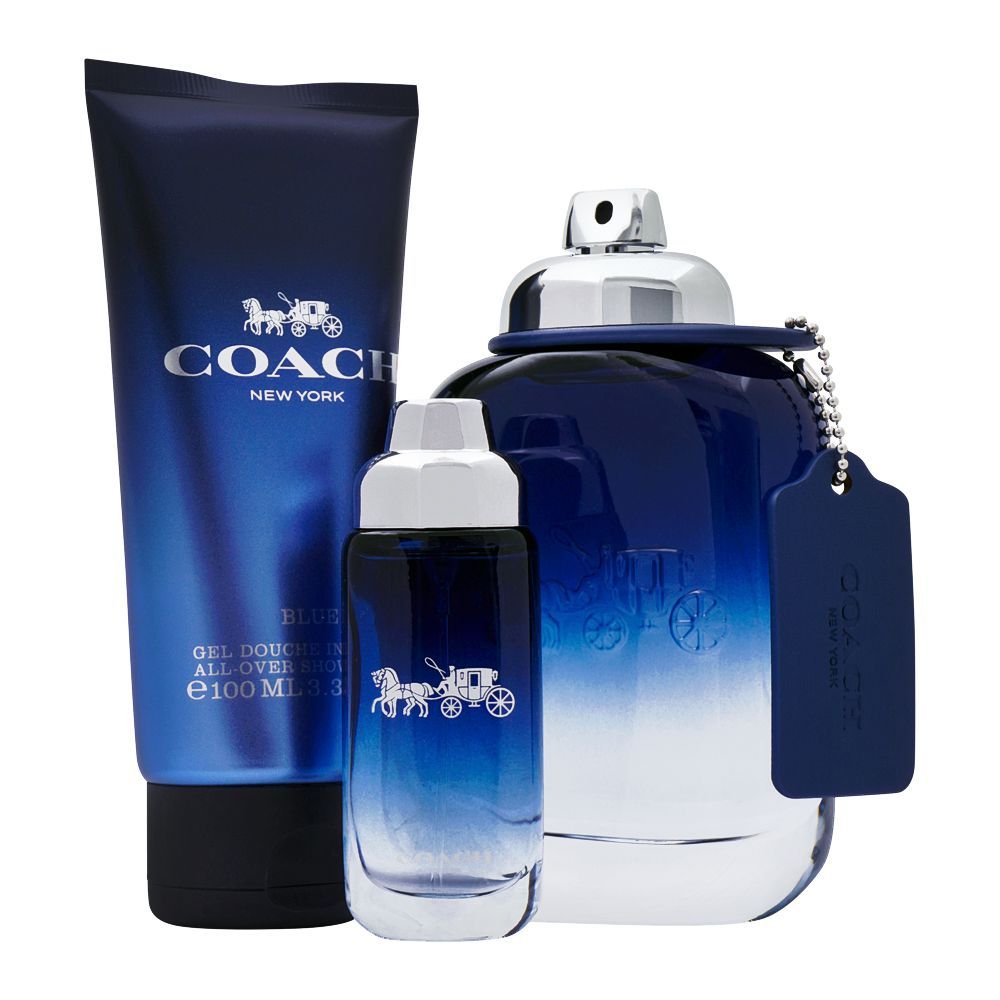 Coach Blue EDT for Men Gift Set 3 Items