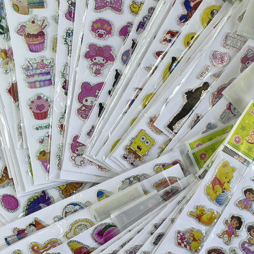 🌈สติกเกอร์นูน🌈การ์ตูนกากเพชรวิววับ(เลือกแบบสินค้า) ✔️พร้อมส่งในไทย สติ๊กเกอร์ สวยงาม ราคาถูก เครื่องเขียน