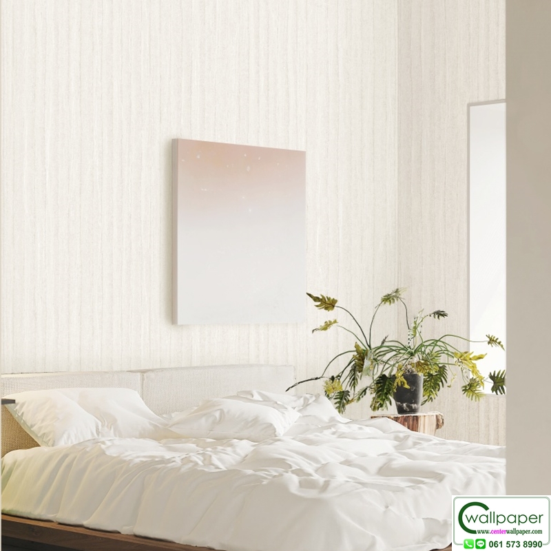 วอลเปเปอร์ลายไม้ สีขาวครีม No.88664-1