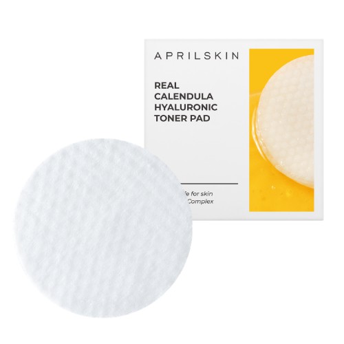 APRILSKIN Real Calendula Hyaluronic Toner Pad 60 Pads