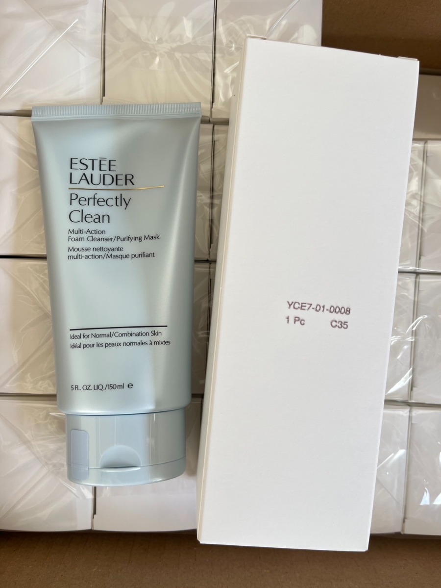 Estee Lauder Perfectly Clean Multi-Action Foam Cleanser/Purifying Mask 150 ml. (Tester Box)