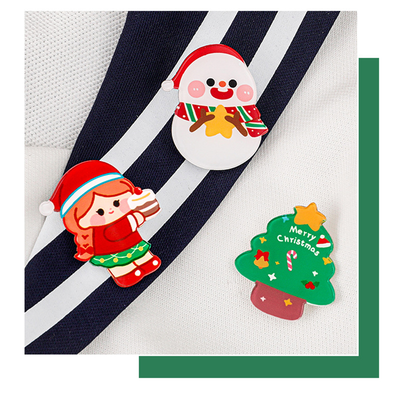 🎄🧷เข็มกลัด🎄⭐เซ็ทซานตาซานต้าคลอสและคริสมาสต์📌เลือกลายได้ ราคาะ 3 บาท✔️พร้อมส่ง Ohwowshop เข็มกลัด เข็มกลัดอะคริลิค christmas ซานต้า