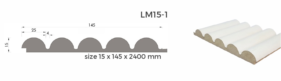 ไม้ระแนง MDF LM15-1