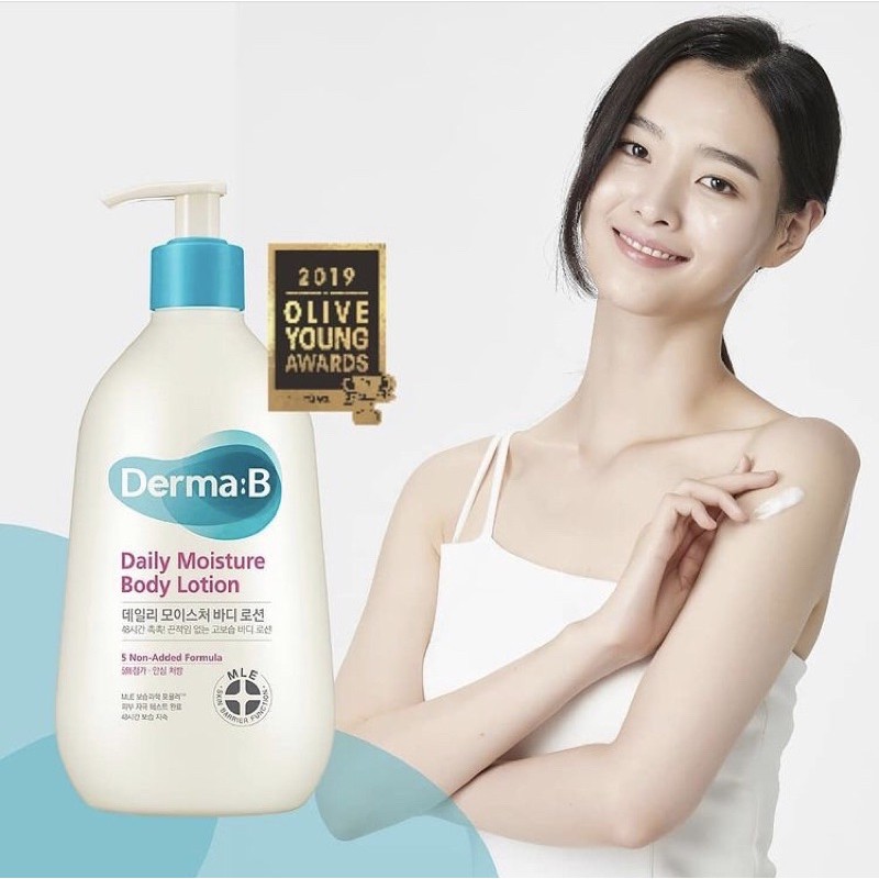Derma:B Daily Moisture Body Lotion 400 ml.