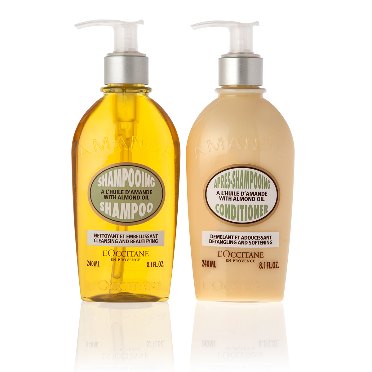 L'occitane Almond Shampoo 240 ml.