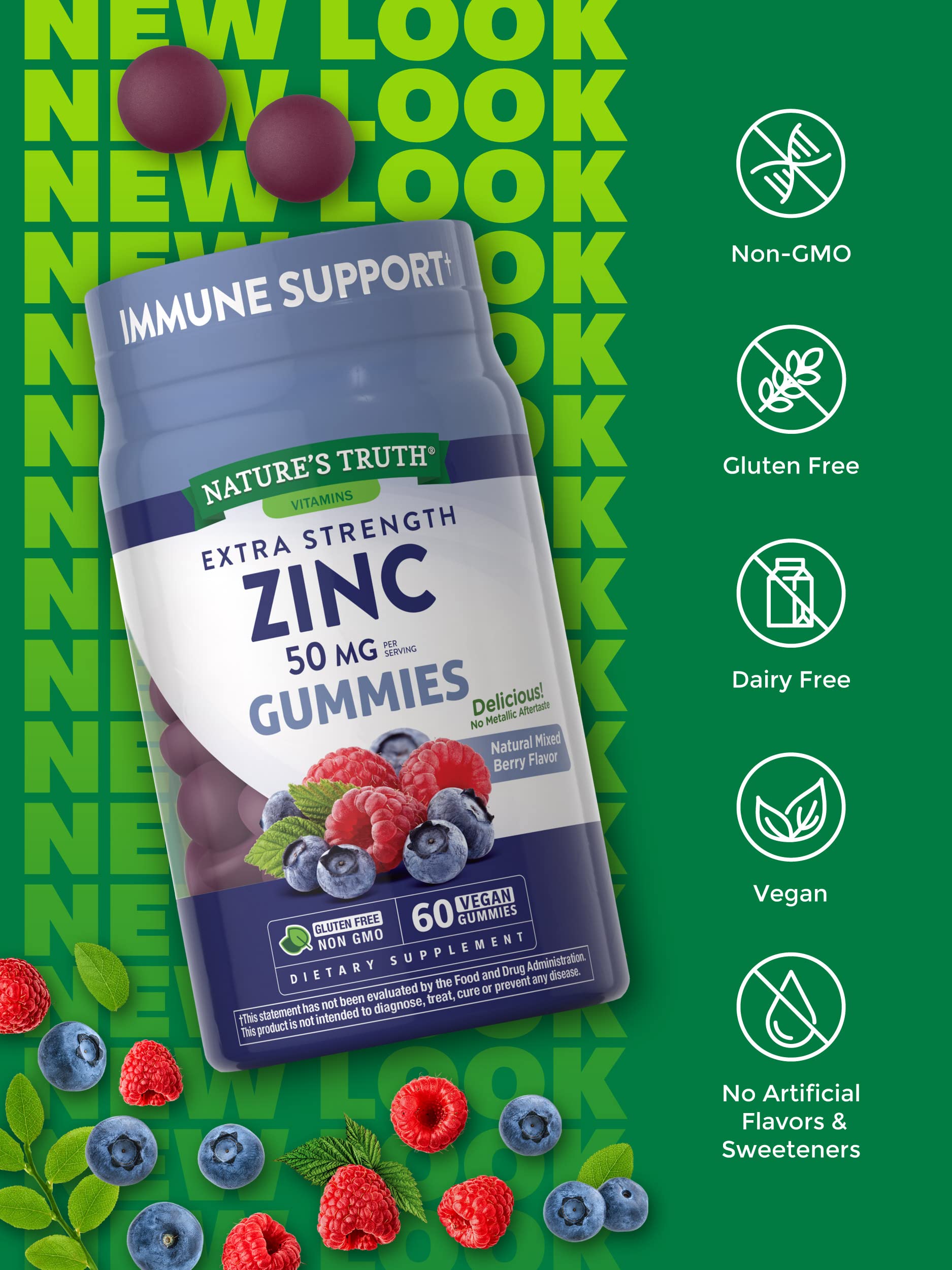 Nature's Truth ZINC 50 mg. (60 Gummies)