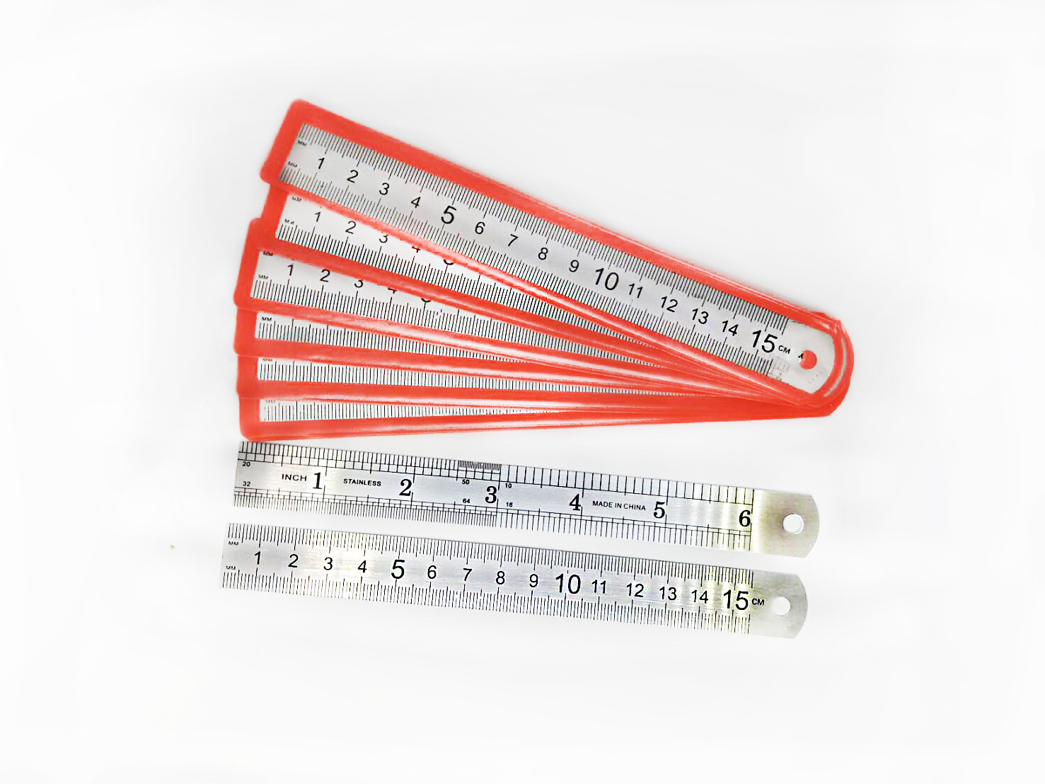 ไม้บรรทัดเหล็ก [15cm] ชิ้นละ 4 บาท Ohwowshop