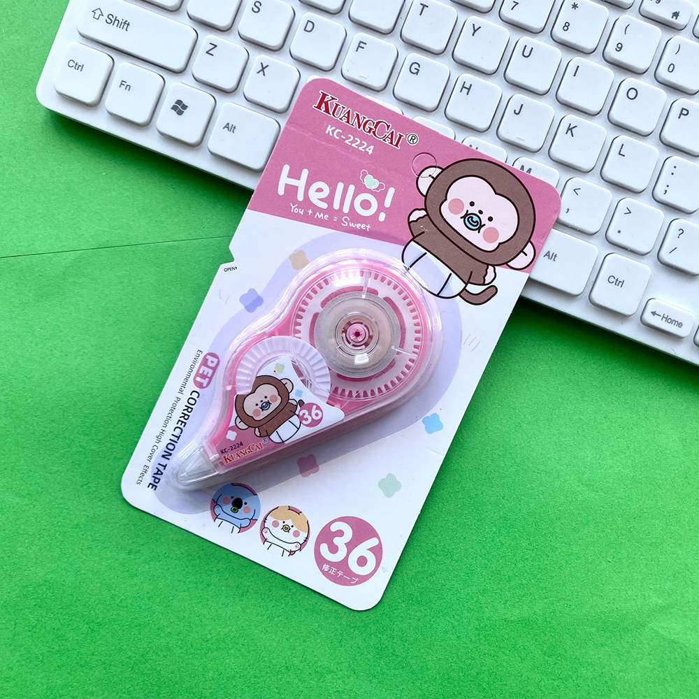 🌈เทปลบคำผิด🌈Hello Baby เบอร์36 ชิ้นละ 9 บาท ✔️พร้อมส่ง (🎲สุ่มลาย) Ohwowshop เครื่องเขียน ลบได้