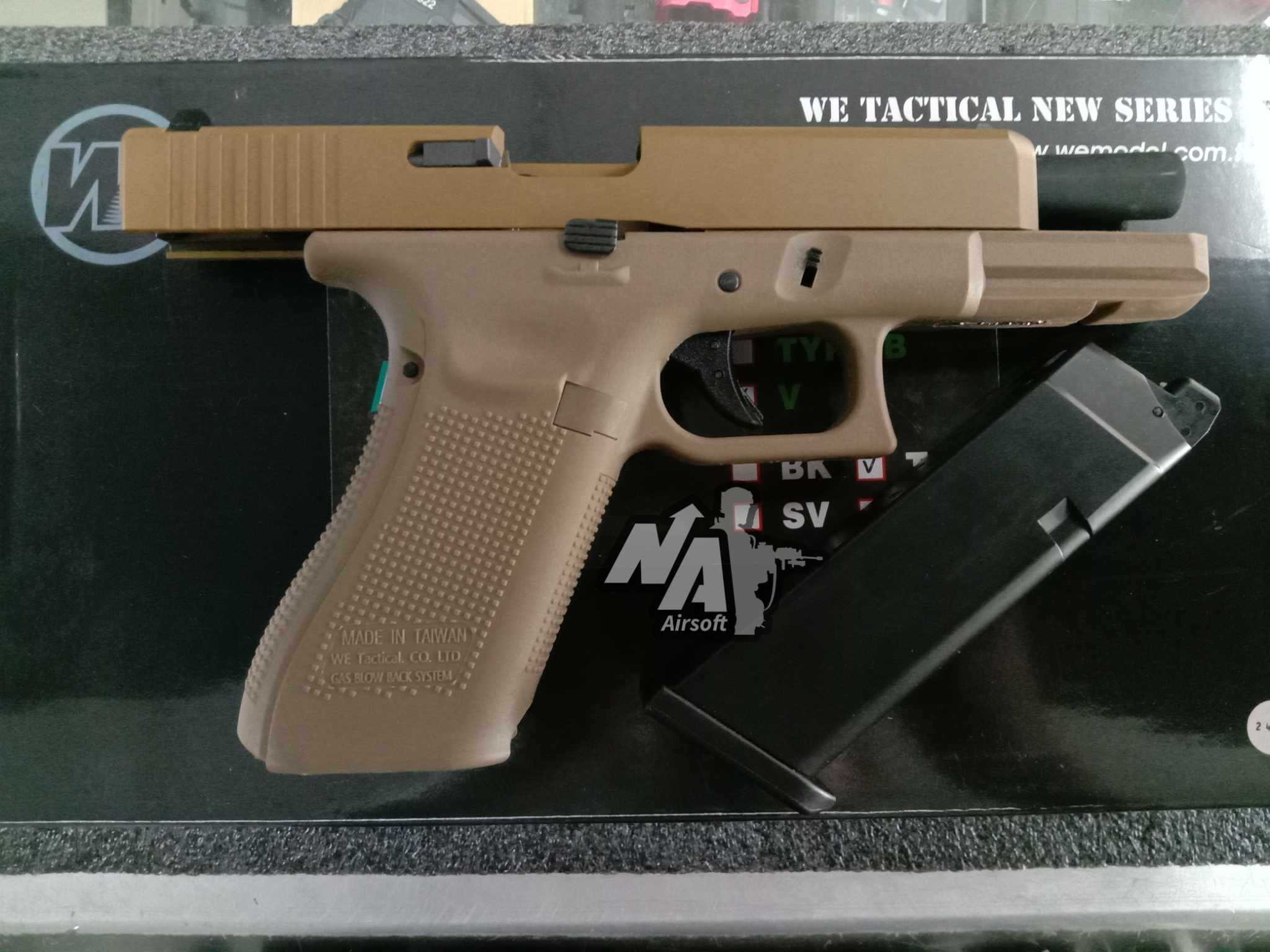 WE Glock17 gen5 TAN (มือสอง)