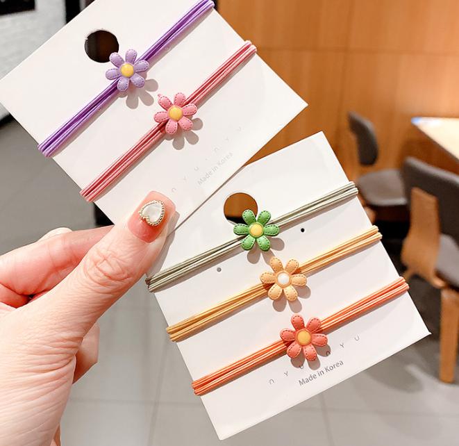 💐ยางยืดรัดผมดอกไม้พลาสติกหลากสี ชิ้นละ 2 บาท( คละสี )✔️พร้อมส่ง Ohwowshop ยางยืด ยางมัดผม ยางยืดรัดผมเกาหลี ยางรัดผม สำเนา