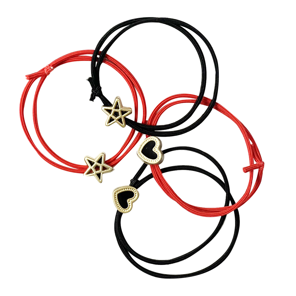 🌈ยางยืดรัดผม🧡หัวใจและดาว⭐ยางยืด สุ่มคละสีคละลาย✔️พร้อมส่งในไทย ยางมัดผม ยางยืดรัดผมเกาหลี ยางรัดผม