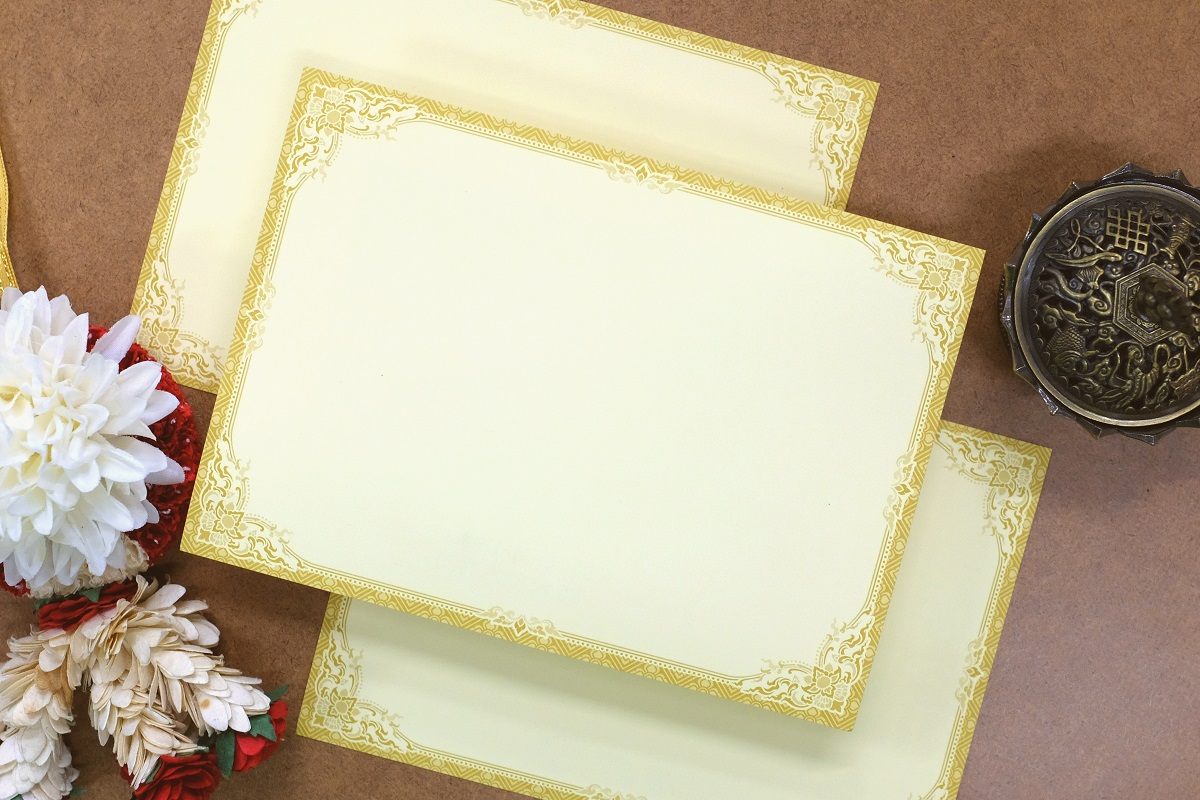 S85642 การ์ดเปล่า-เดี่ยว 5x7