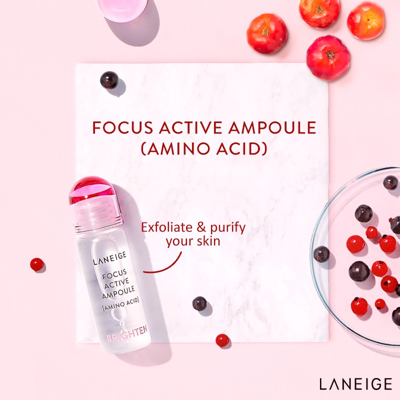 Laneige Focus Active Ampoule Amino Acid 7 ml. x 4 (Brighten)
