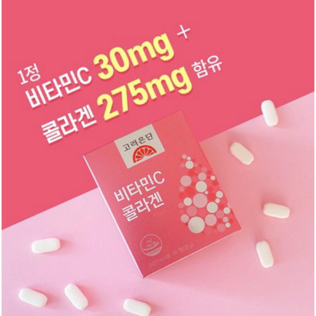 Korea Eundan Vitamin C + Collagen (1 กล่อง / 30 เม็ด)