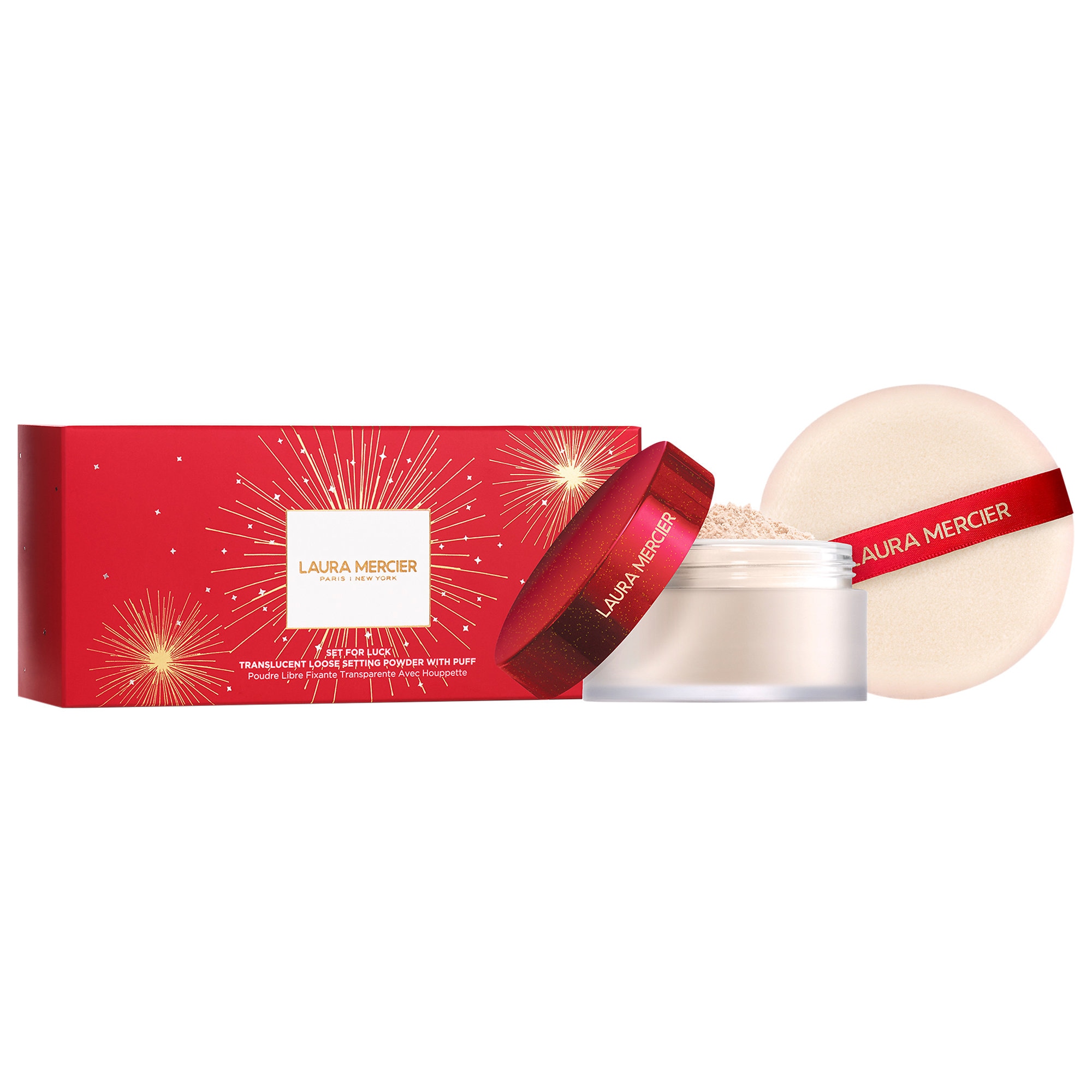 Laura Mercier Set For Luck Translucent Loose Setting Powder With Puff