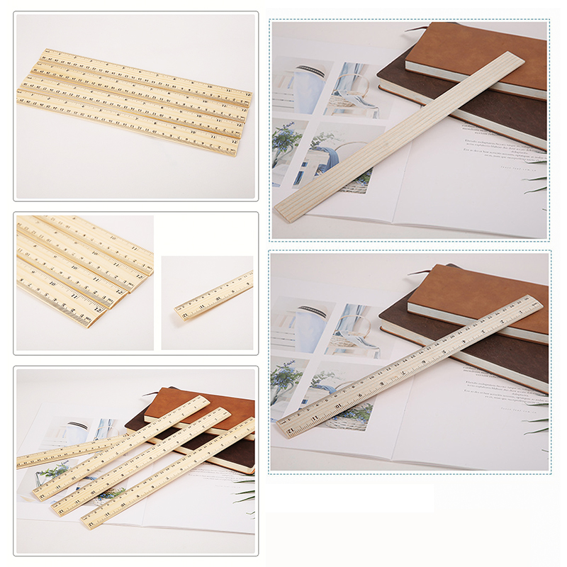 📏⭐ไม้บรรทัดตรงเนื้อไม้⭐15/20 ซม📌เลือกขนาด✔️พร้อมส่งในไทย เครื่องเขียน งานสกรีนสวย คุณภาพดี ทำจากไม้จริง