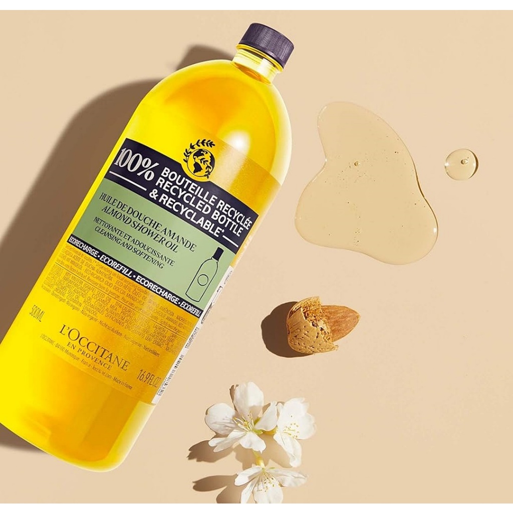 L'Occitane Almond Shower Oil 500 ml. (Refill)