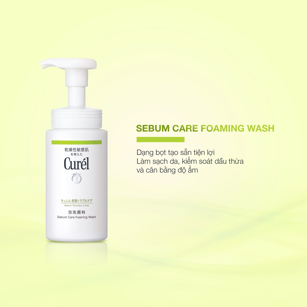 Curel Sebum Trouble Care Sebum Care Foaming Wash 150 ml.