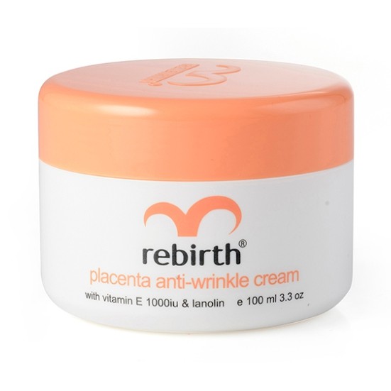 Rebirth Placenta Anti-Wrinkle Cream with Vitamin E 1000iu & Lanolin 100 ml.