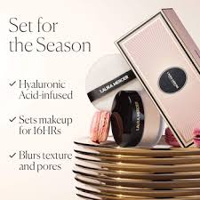 Laura Mercier Indulgent Icons Translucent Loose Setting Powder 29 g.. and Velour Puff Set (Limited Edition)