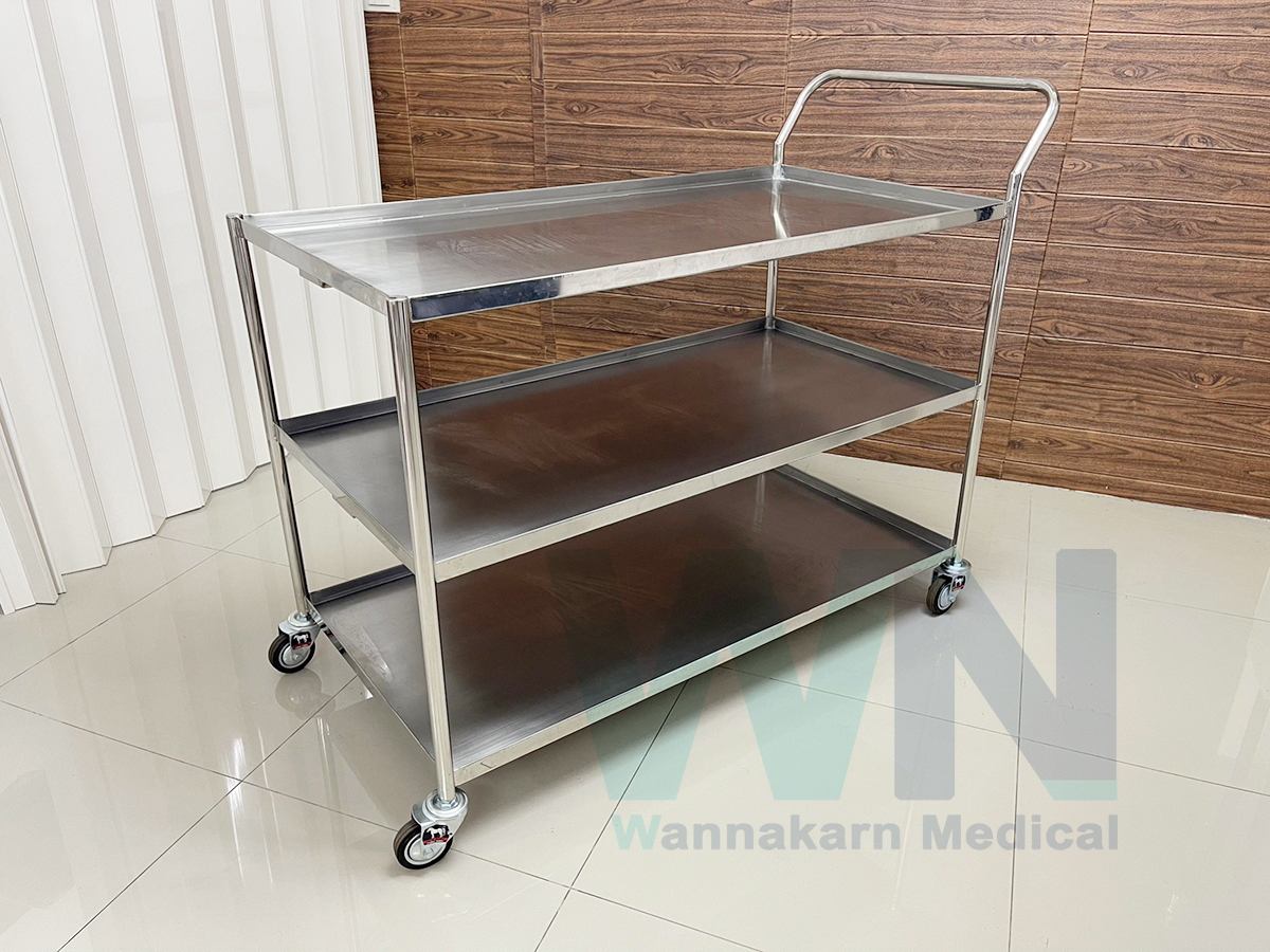 รถเข็น 3 ชั้น Stainless