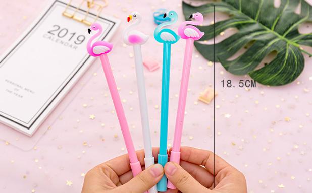 ปากกานกฟลามิงโก้ [ เจลดำ ] ชิ้นละ 4 บาท Ohwowshop