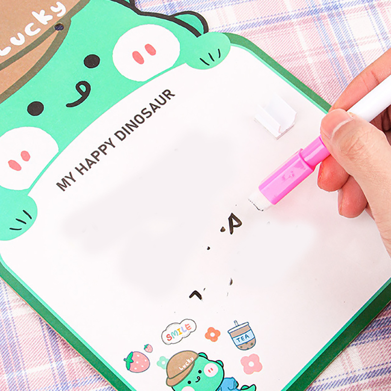 🌈🦁กระดานไวท์บอร์ดพร้อมปากกา🐼🌈กระดานวาดรูป รูปทรงการ์ตูน📌พร้อมส่งในไทย กระดานลบออกได้ เครื่องเขียนเด็ก พกพา แขวนได้