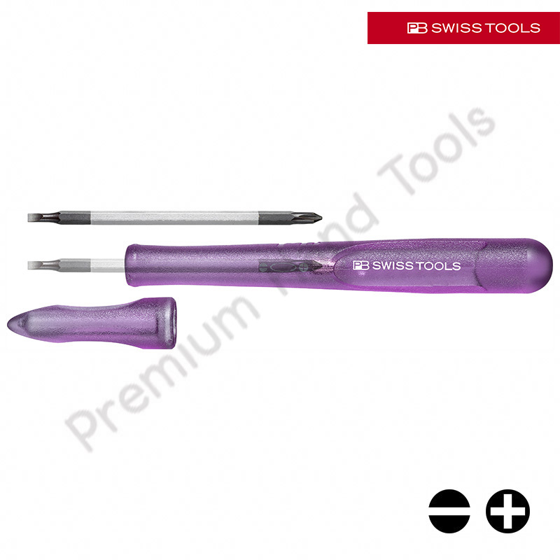 ไขควง PB Swiss Tools รุ่น PB 168-00 PURPLE EDITION แบน/แฉก เบอร์ 00
