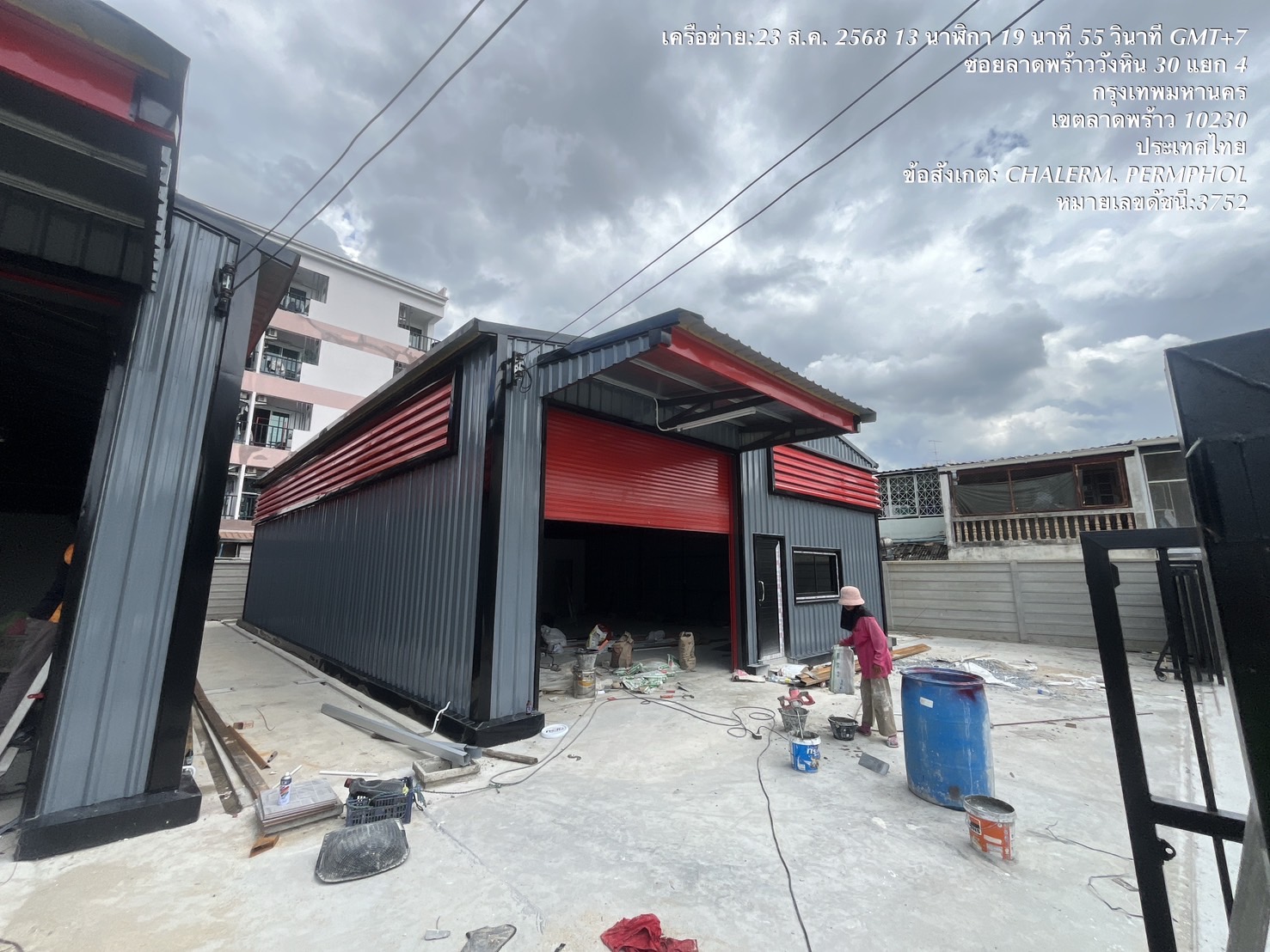 รับสร้างโกดังสำเร็จรูป ขนาด 10×16×4 เมตร พร้อมออฟฟิศ ห้องน้ำ ระบบไฟฟ้าอาคาร