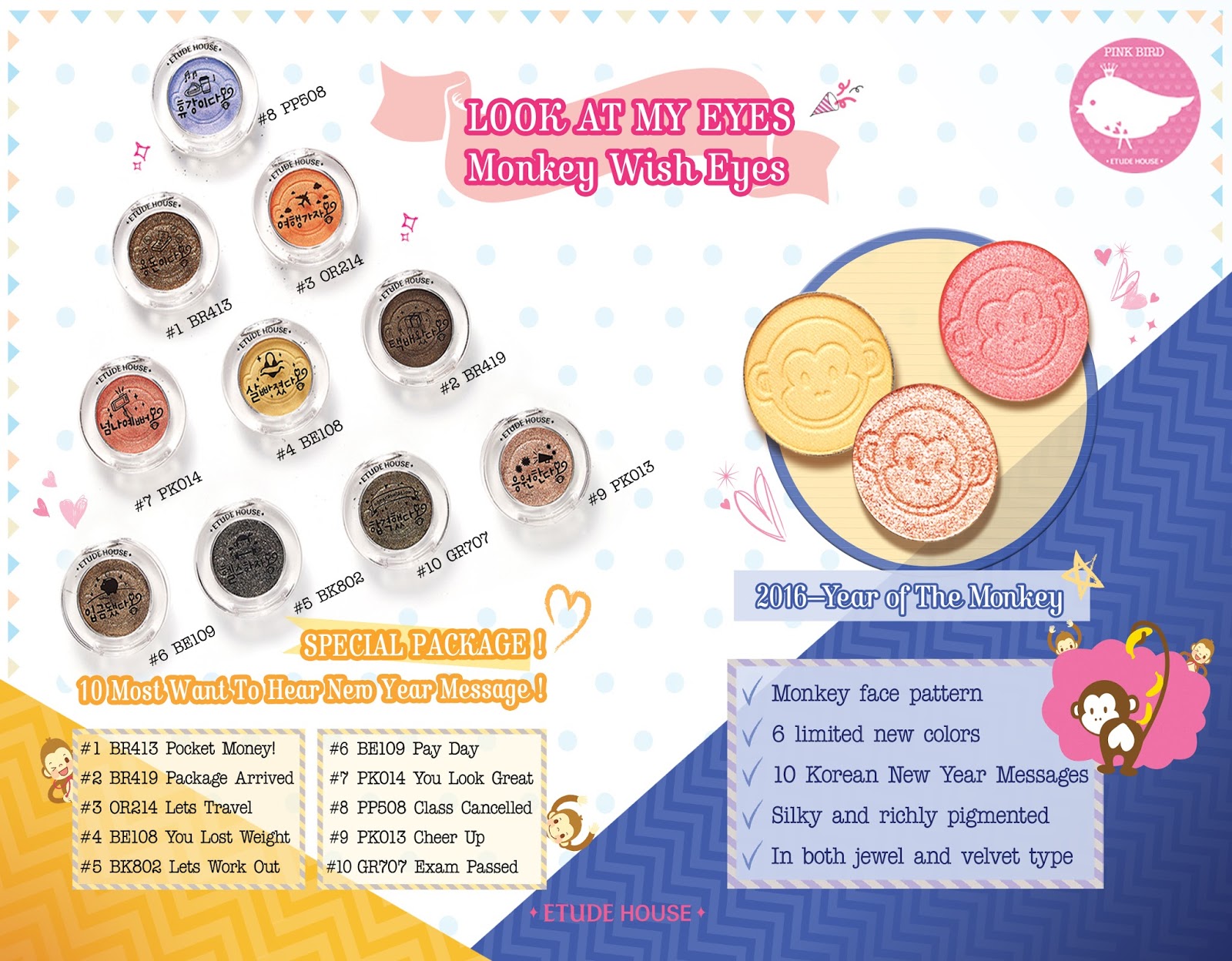 Etude House Monky Wish Eyes #PP508