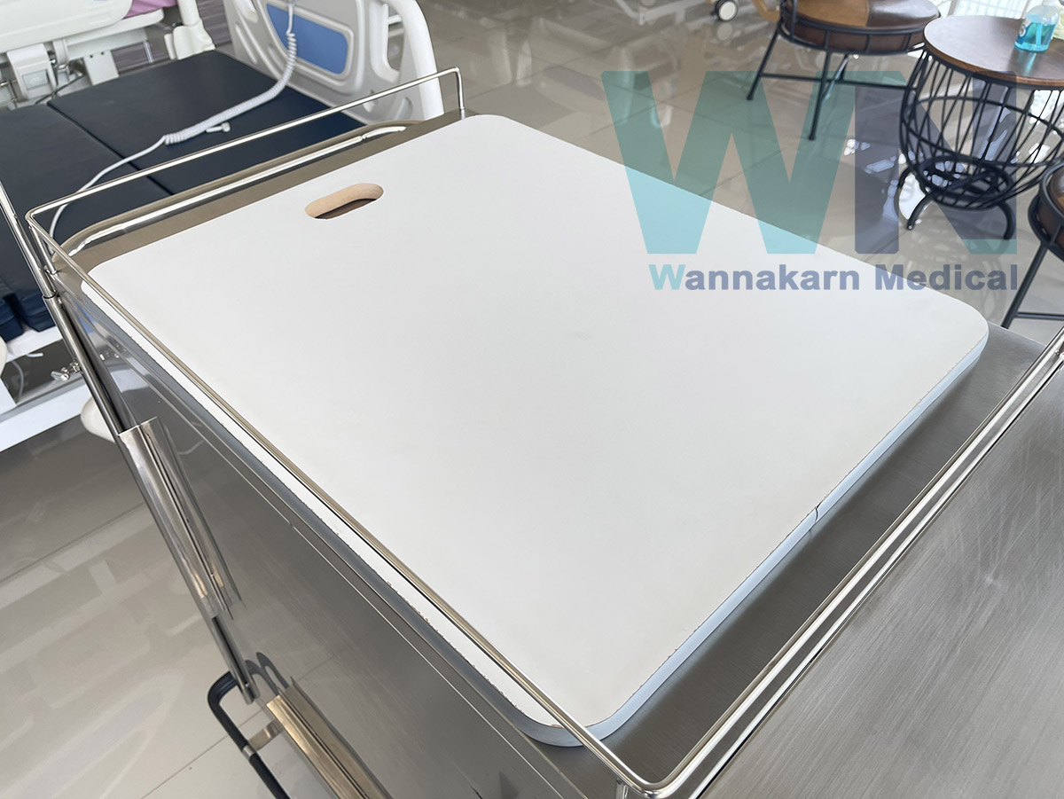 รถเข็นช่วยชีวิตฉุกเฉิน Stainless