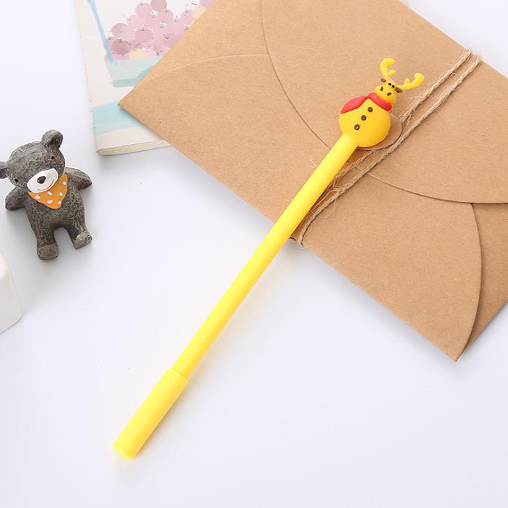 🔥ปากกาเจล New Christmas เจลสีดำ 0.38 ชิ้นละ 4 บาท ✔️พร้อมส่ง (🎲สุ่มลาย) Ohwowshop