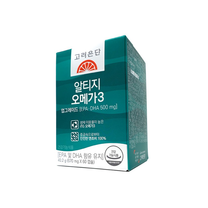 Korea Eundan Fish Oil Omega 3 น้ำมันปลา (1 กล่อง 60 เม็ด)