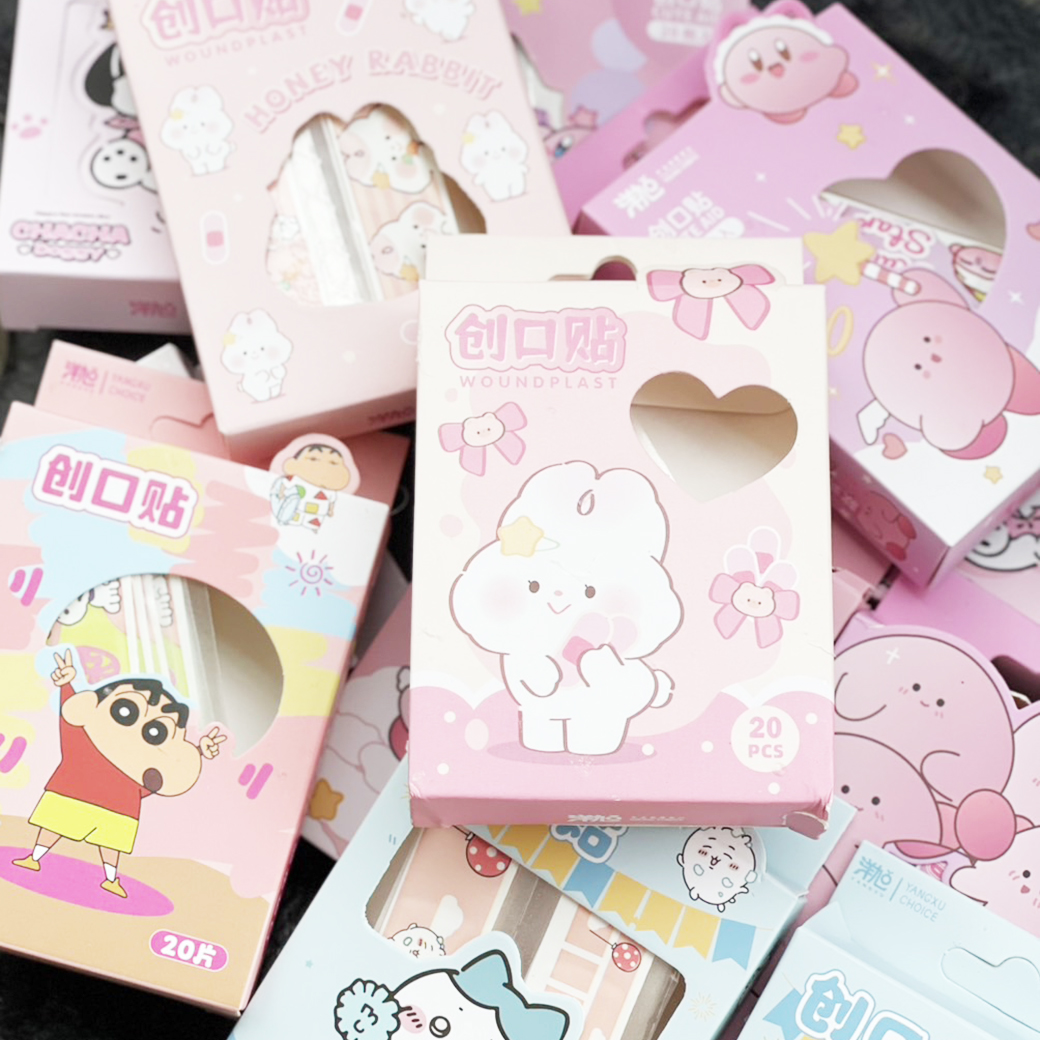 🩹🌈พลาสเตอร์ปิดแผล🌈ลายการ์ตูน 💛 1 แผ่น🧡 📌สินค้าคละตามแบบ ✔️พร้อมส่งในไทย พลาสเตอร์