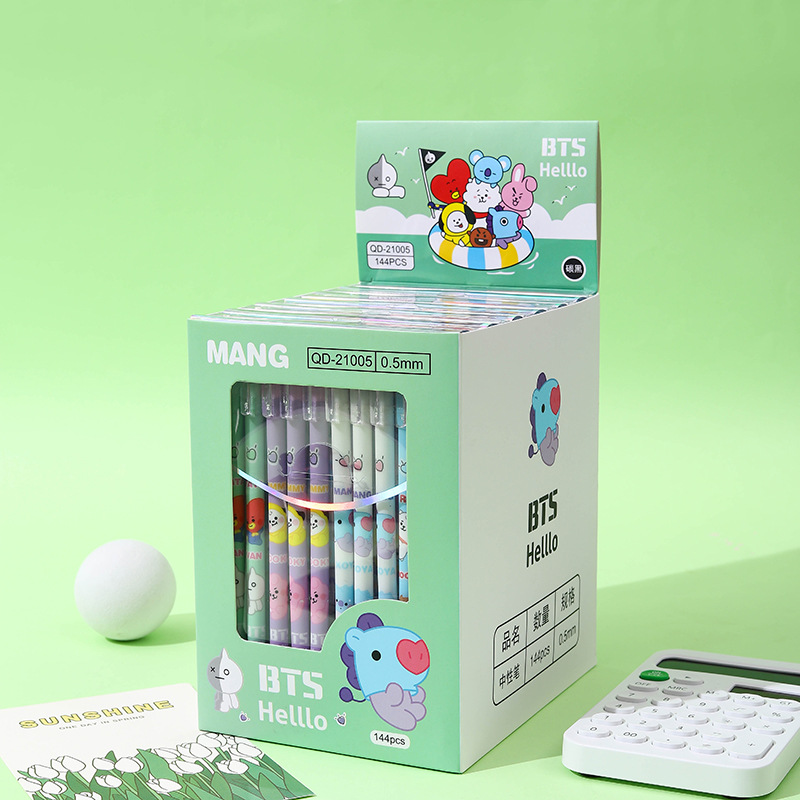 🌈ปากกาลบได้🌈Helllo BTS ไส้สีน้ำเงิน 0.5📌สุ่มคละลาย ด้ามละ 5 บาท✔️พร้อมส่งOhwowshop หลากสี ปากกาเจล เครื่องเขียน