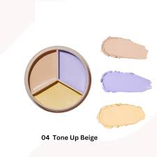 The Saem Cover Perfection Triple Pot Concealer 4.5 g. x 2 + 4.1 g. #04 Tone Up Beige