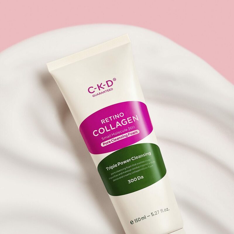 CKD Retino Collagen Small Molecule 300 Pore Cleansing Foam 150 ml.