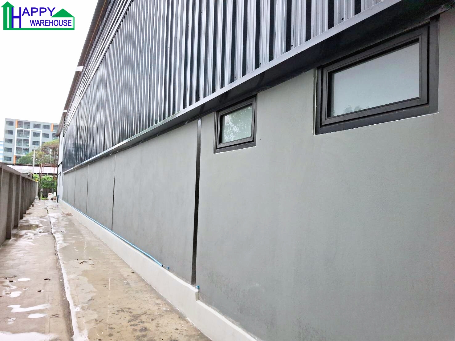 ผลงานก่อสร้างโครงสร้าง HW-H ขนาด 10 x 38 x 6 เมตร (380 ตารางเมตร)ราคา : ฿2,883,412.46 / หลัง