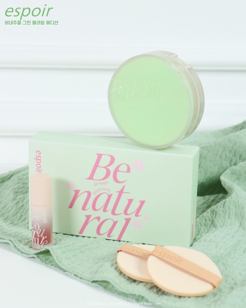 Espoir Be Natural Cushion Green Blossom Edition #23 Beige