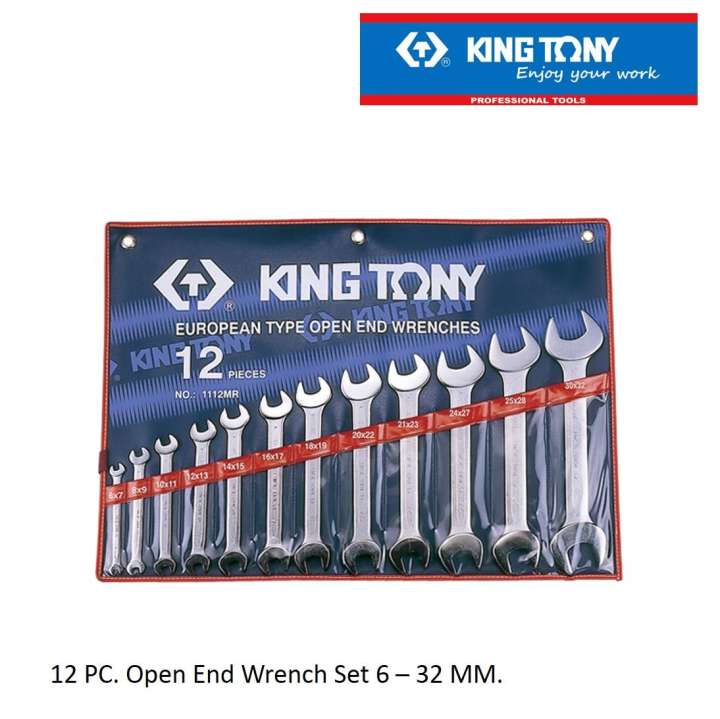 ชุดประแจปากตาย KINGTONY 6-32 มม. 12 ตัว/ชุด 1112MR