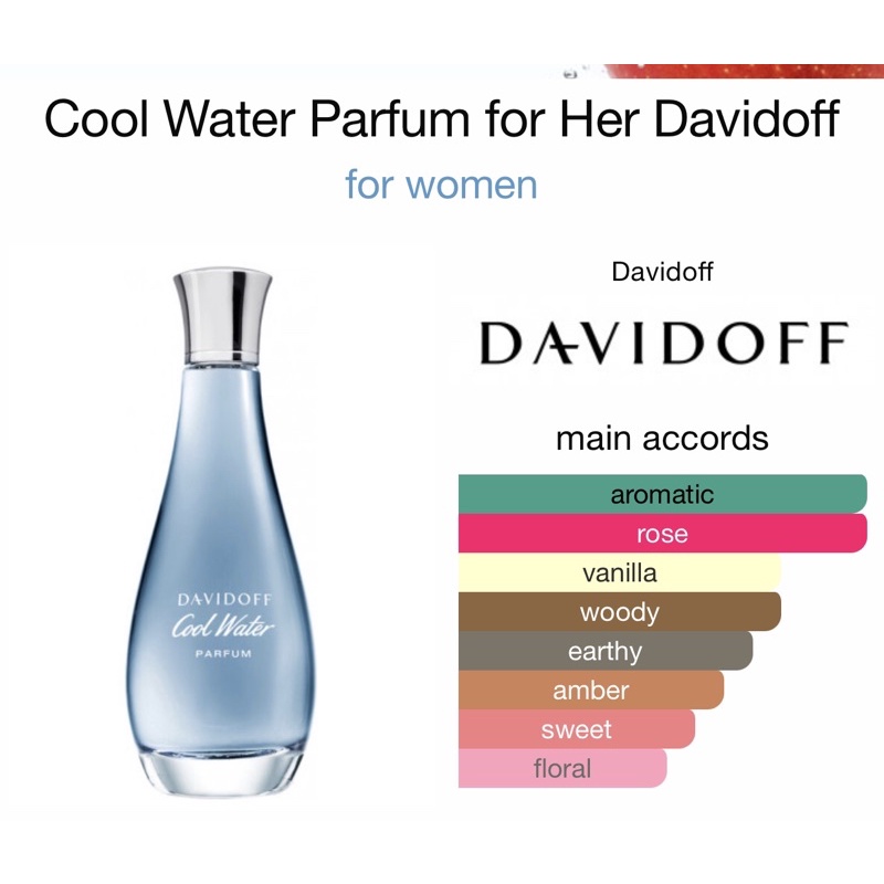 Davidoff Cool Water Parfum For Woman 100 ml.