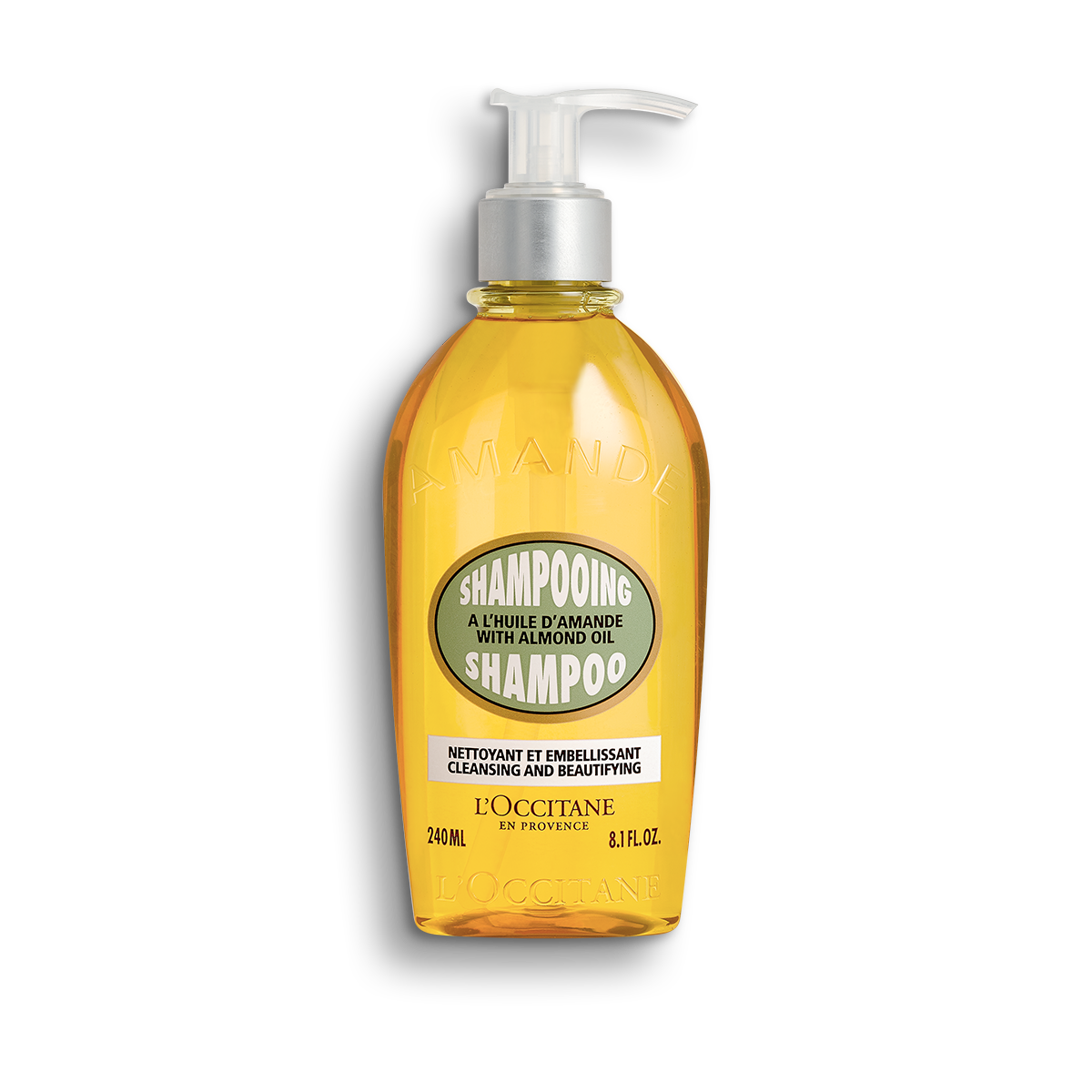 L'occitane Almond Shampoo 240 ml.