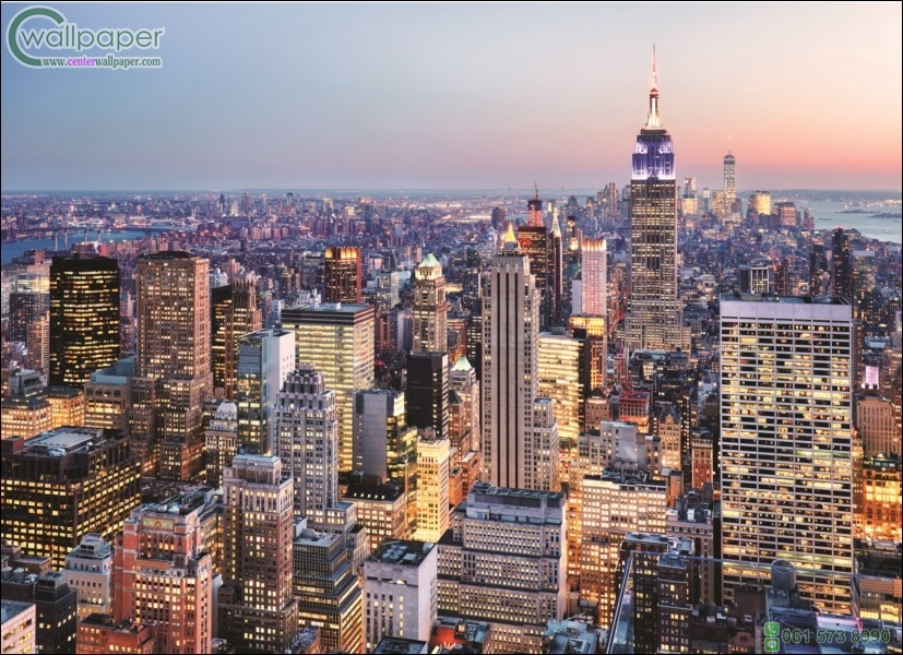 ภาพตึกสูง New York City USA.