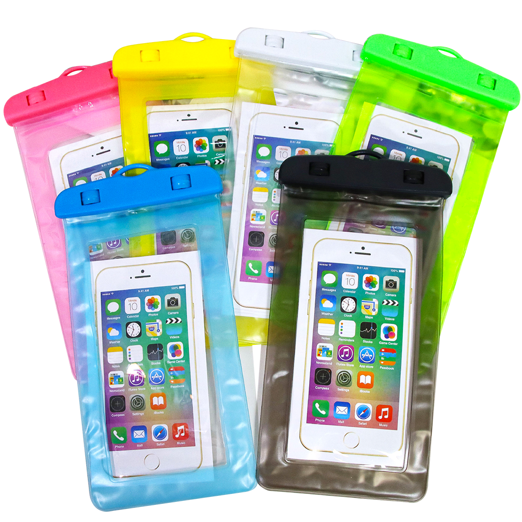 💦ซองกันน้ำ💦🌈ซองโทรศัพท์ ซองมือถือ หลากสี ขอบขุ่น21x11💯ฟรีสายคล้องคอ ทัชสกรีนได้✅พร้อมส่งในไทย กันน้ำ ซอง