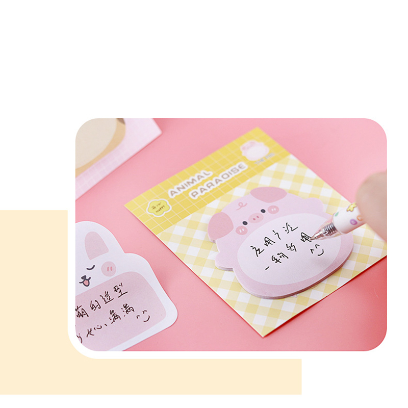 🌈กระดาษบันทึกข้อความ🌈Sticky Note Lovely Animal 8x10cm 20แผ่น📌เลือกลาย ราคา 4 บาท✔️พร้อมส่ง Ohwowshop เครื่องเขียน โพสอิท สวยงาม ข้อความ